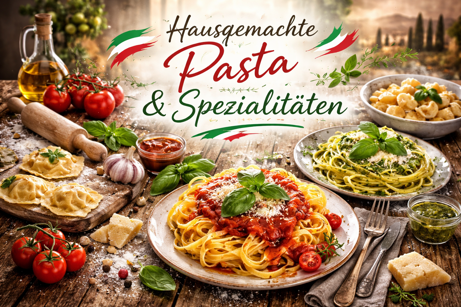 Hausgemachte Pasta & Spezialitäten